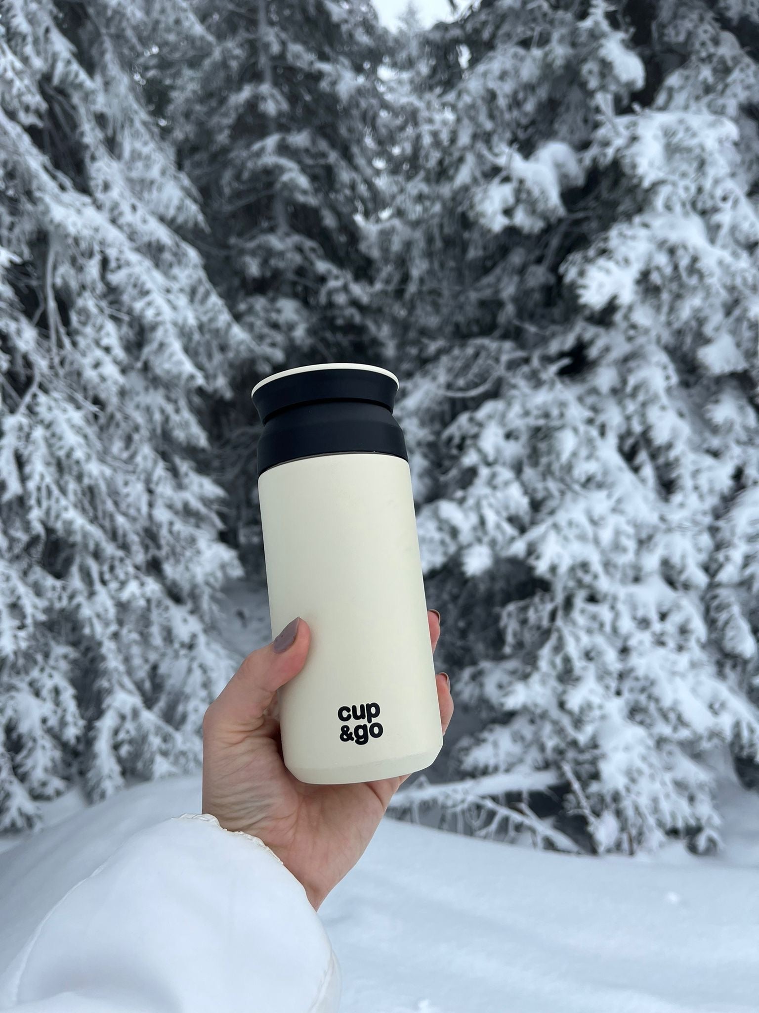 Dubbelwandige CUP&GO Explorer thermosbeker – houdt dranken tot 12 uur op temperatuur