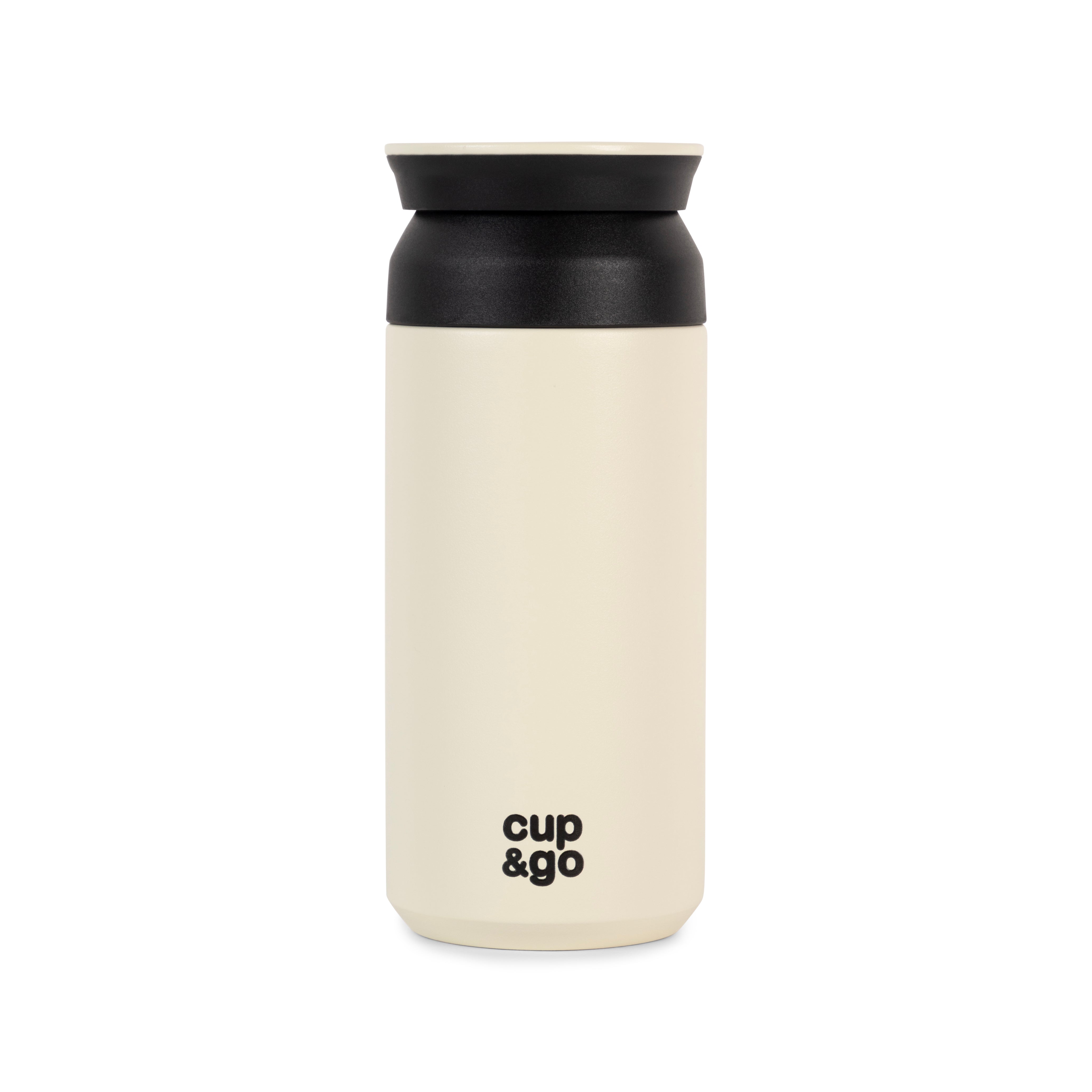 CUPGO Explorer Thermosbeker in Cashmere Beige – compact, duurzaam en stijlvol voor onderweg